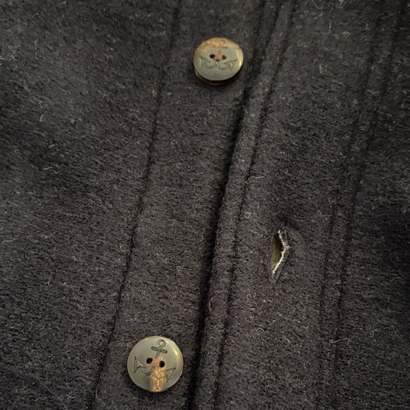 Faherty Men's Dark Blue Range Fleece Lined Shirt Jacket-L - Picture 10 of 13